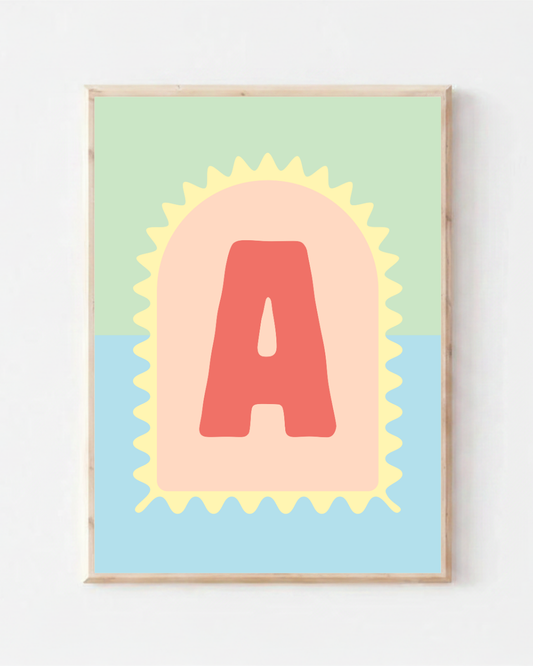 Sunny Initial Print