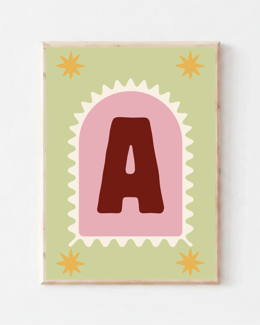 Sparkle Initial Print